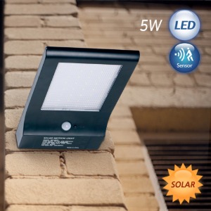 (FL)LED 쏠라 013-02 센서벽등5W/태양열 벽등/외부등/
